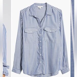 Beachlunchlounge Finley Stripe Button-Up Shirt